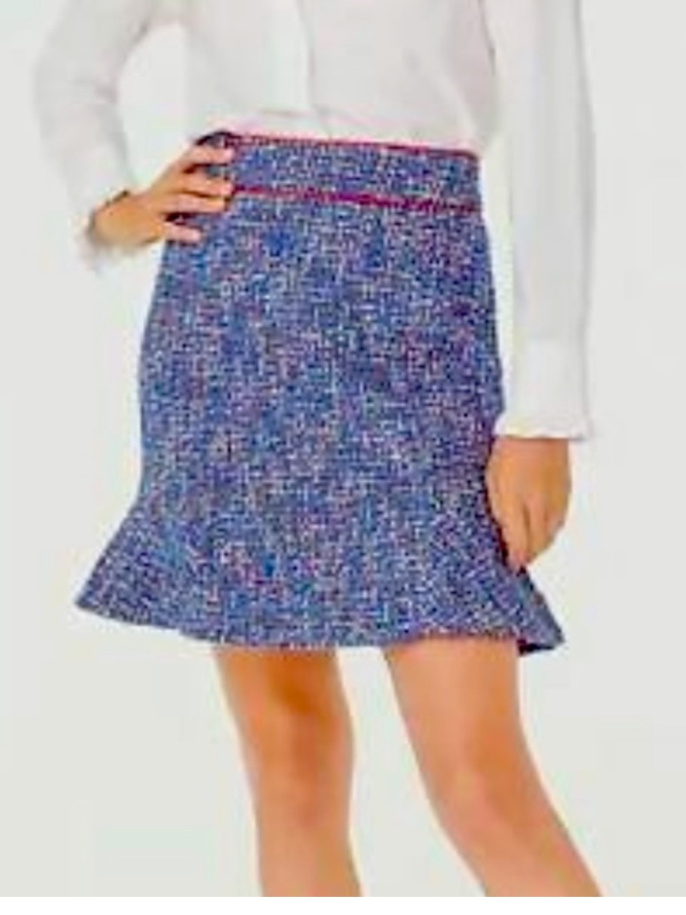J. Crew Fluted skirt in autumn tweed NWT